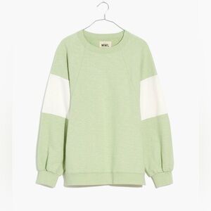 Madewell MWL Oversized Raglan Sweatshirt in Colorblock* sold out online*
